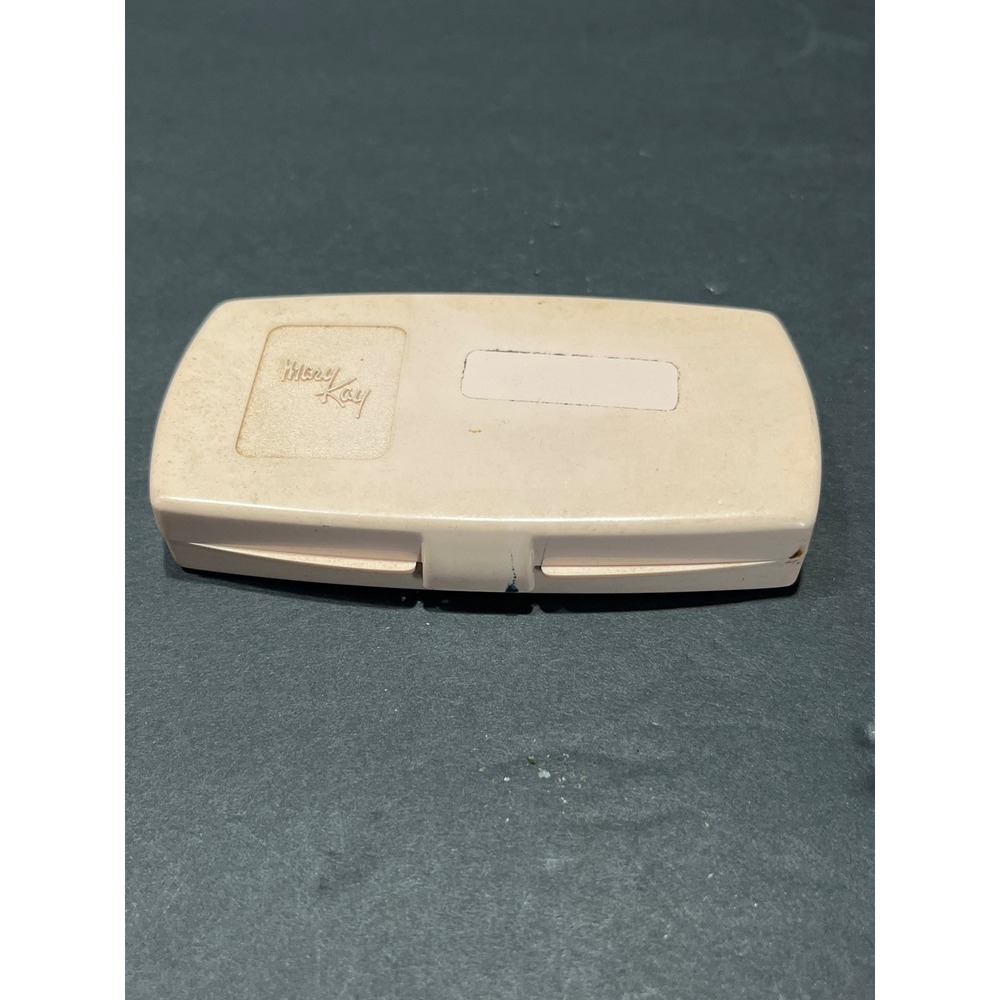 Vintage Mary Kay Palette Compact Pink Makeup Case with Mirror and Brush
